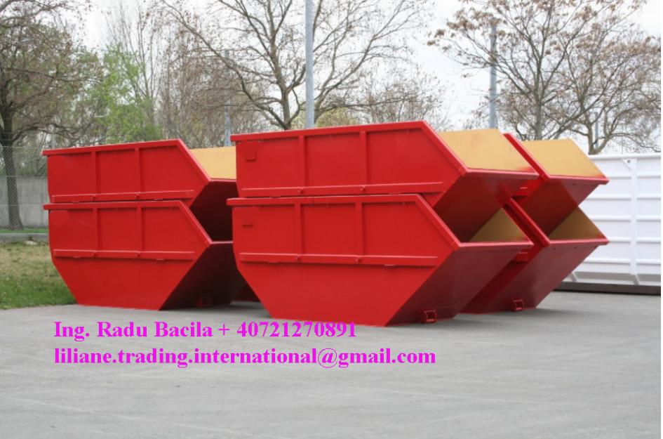 Skip containere metalice de 10 m cubi - Pret | Preturi Skip containere metalice de 10 m cubi
