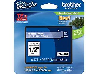 Banda laminata TZE-135 pentru PTS, 12mm/8m, negru, Eco package, Brother - Pret | Preturi Banda laminata TZE-135 pentru PTS, 12mm/8m, negru, Eco package, Brother