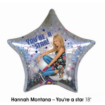 Balon folie 18 inch Hannah Montana You're a Star - Pret | Preturi Balon folie 18 inch Hannah Montana You're a Star