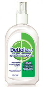 Dettol Med 0.2% Spray Cutanat Solutie - Pret | Preturi Dettol Med 0.2% Spray Cutanat Solutie