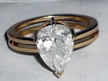 DIAMANT 3,0 CARATE MONTAT IN INEL AUR - Pret | Preturi DIAMANT 3,0 CARATE MONTAT IN INEL AUR
