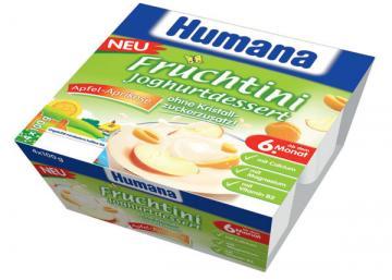 Humana - Desert iaurt mere si caise 4*100g - Pret | Preturi Humana - Desert iaurt mere si caise 4*100g