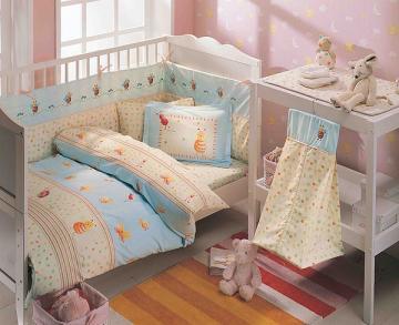 Lenjerie de pat pentru bebelusi Tac Ari Vizz Vizz albastra - Pret | Preturi Lenjerie de pat pentru bebelusi Tac Ari Vizz Vizz albastra