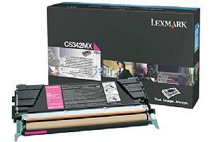 Lexmark 00C5342MX, Toner rosu de capacitate mare + Transport Gratuit - Pret | Preturi Lexmark 00C5342MX, Toner rosu de capacitate mare + Transport Gratuit