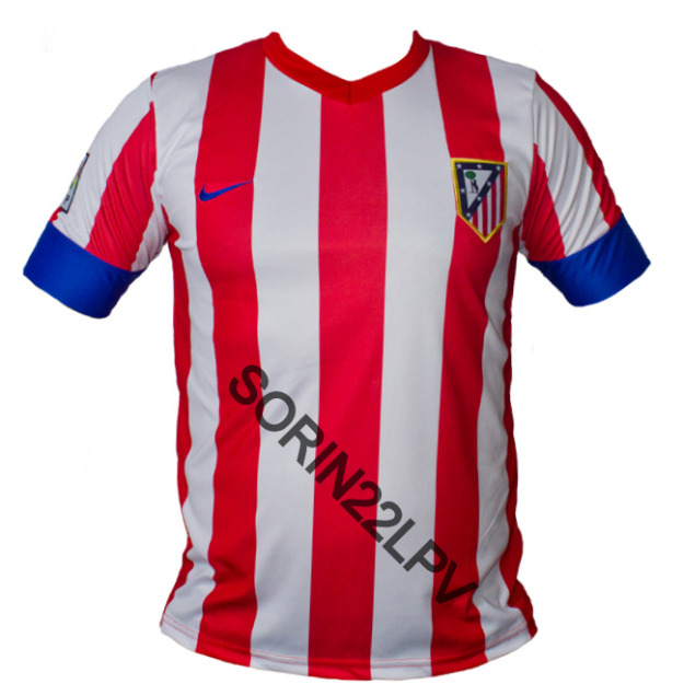 Tricou Nike Athletico Madrid Acasa sezon 2013(SIMPLU) - Pret | Preturi Tricou Nike Athletico Madrid Acasa sezon 2013(SIMPLU)