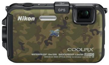 Nikon Coolpix AW100 Subacvatic Camuflaj Bonus: Husa Santiago 30 + 16GB AData clasa 10 + Transport Gratuit - Pret | Preturi Nikon Coolpix AW100 Subacvatic Camuflaj Bonus: Husa Santiago 30 + 16GB AData clasa 10 + Transport Gratuit