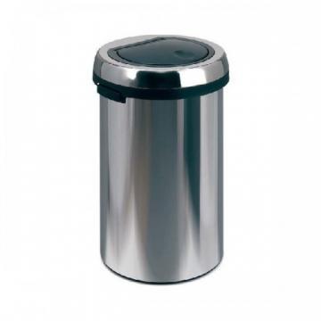 Cos metalic cu capac pentru reziduuri, 50 litri, VEPA BINS Flat Top - crom - Pret | Preturi Cos metalic cu capac pentru reziduuri, 50 litri, VEPA BINS Flat Top - crom