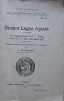 DESPRE LEGEA AGRARA - Pret | Preturi DESPRE LEGEA AGRARA