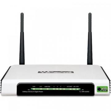 TP-Link, Router Wireless N 300Mbps Ultimate, Multifunctional, 2.4GHz, 4 porturi Gigabit, port USB, Print Server, Atheros, 2T2R, 2 antene detasabile - Pret | Preturi TP-Link, Router Wireless N 300Mbps Ultimate, Multifunctional, 2.4GHz, 4 porturi Gigabit, port USB, Print Server, Atheros, 2T2R, 2 antene detasabile