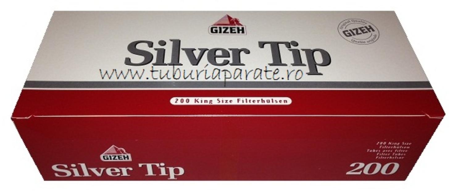 Tuburi Tigari pt.Tutun Gizeh Silver Tip - Pret | Preturi Tuburi Tigari pt.Tutun Gizeh Silver Tip