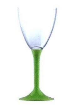 Cupe Pahare pentru apa sau vin din plastic reutilizabile set 6buc - picior VERDE DESCHIS - Pret | Preturi Cupe Pahare pentru apa sau vin din plastic reutilizabile set 6buc - picior VERDE DESCHIS