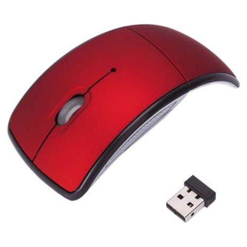 Mouse optic wireless pliabil USB receveir nano USB 2,4 Ghz (ROSU) *Model NOU - Pret | Preturi Mouse optic wireless pliabil USB receveir nano USB 2,4 Ghz (ROSU) *Model NOU