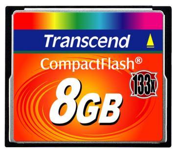 Card memorie TRANSCEND Compact Flash Card 8GB MLC - Pret | Preturi Card memorie TRANSCEND Compact Flash Card 8GB MLC