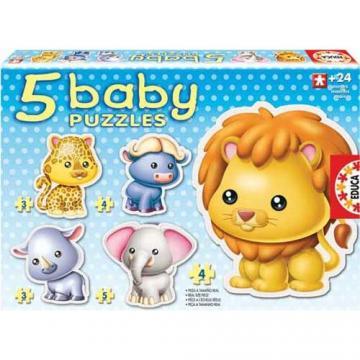 Educa - Puzzle Bebe cu Animale Savana - Pret | Preturi Educa - Puzzle Bebe cu Animale Savana