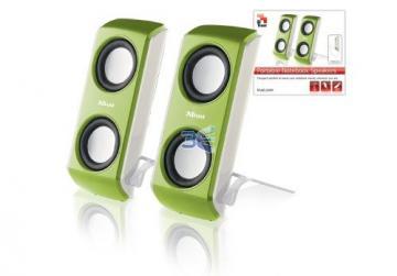 Trust Portable Notebook Speakers - Lime Green - Pret | Preturi Trust Portable Notebook Speakers - Lime Green