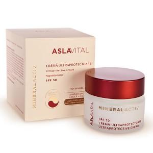 Aslavital Mineralactiv Crema Ultraprotectoare SPF50  *50 ml - Pret | Preturi Aslavital Mineralactiv Crema Ultraprotectoare SPF50  *50 ml