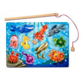 Melissa Doug joc de pescuit magnetic animale marine - Pret | Preturi Melissa Doug joc de pescuit magnetic animale marine