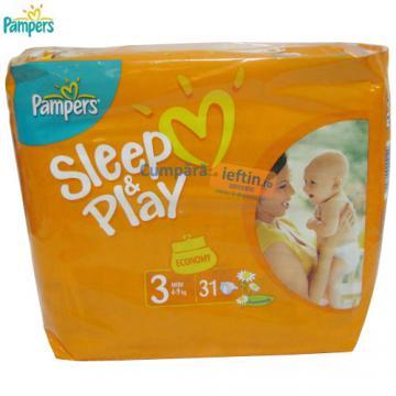 Scutece Pampers Sleep &amp; Play Midi 31 buc - Pret | Preturi Scutece Pampers Sleep &amp; Play Midi 31 buc