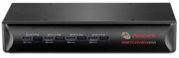 SWITCHVIEW Desktop KVM, 4-port, USB, dual-head / dual-link DVI switch with audio, 3*USB2.0, cables, AVOCENT 4SVDVI20BND1 - Pret | Preturi SWITCHVIEW Desktop KVM, 4-port, USB, dual-head / dual-link DVI switch with audio, 3*USB2.0, cables, AVOCENT 4SVDVI20BND1