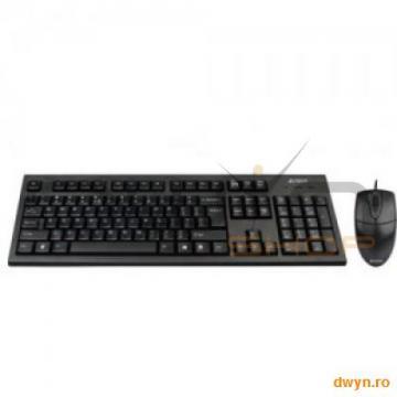 Kit A4TECH: Tastatura KRS-83 USB + Mouse OP-720 USB, Black - Pret | Preturi Kit A4TECH: Tastatura KRS-83 USB + Mouse OP-720 USB, Black