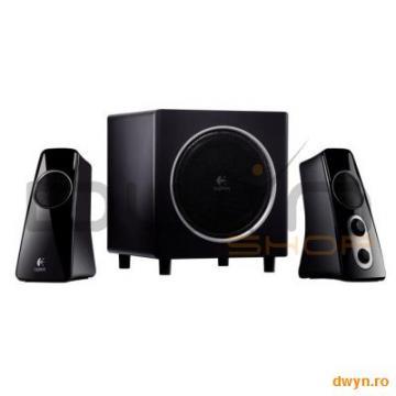 Logitech Z523, 2.1, RMS power: 40 W (21W + 2 x 9.5W), All-around sound, Black - Pret | Preturi Logitech Z523, 2.1, RMS power: 40 W (21W + 2 x 9.5W), All-around sound, Black