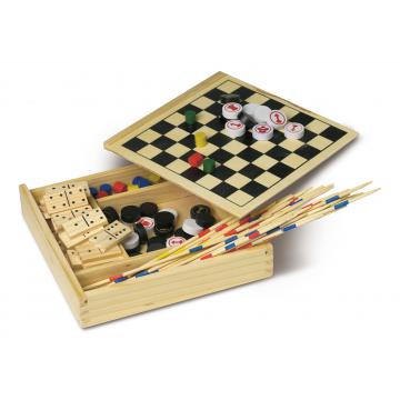 Cadou Combinatie de 5 jocuri, ambalate in cutie din lemn - Pret | Preturi Cadou Combinatie de 5 jocuri, ambalate in cutie din lemn