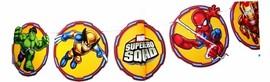 Banner stegulete carton decupate 20cmx4m SUPER HERO SQUAD - Pret | Preturi Banner stegulete carton decupate 20cmx4m SUPER HERO SQUAD