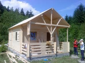 Casa de lemn Rebeca 6,8x4m - Pret | Preturi Casa de lemn Rebeca 6,8x4m