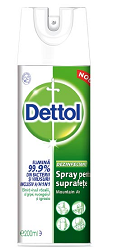 Dettol Spray dezinfectant pt. suprafete *200 ml - Pret | Preturi Dettol Spray dezinfectant pt. suprafete *200 ml