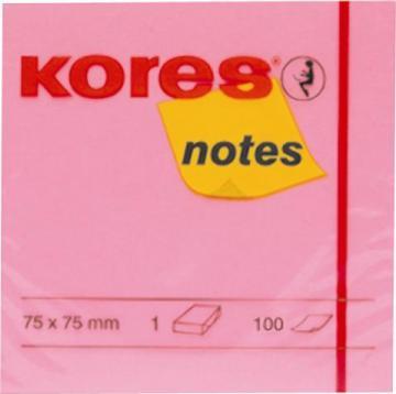 Notite autoadezive Kores neon, 75 x 75 mm, 100 file, rosu - Pret | Preturi Notite autoadezive Kores neon, 75 x 75 mm, 100 file, rosu