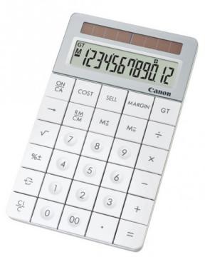 Calculator de birou X MARK 1 Calculator, alb, solar power (fara baterie), 12-digit, functii Business, Canon - Pret | Preturi Calculator de birou X MARK 1 Calculator, alb, solar power (fara baterie), 12-digit, functii Business, Canon