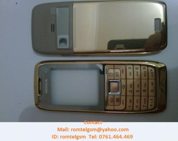 Carcasa Nokia E51 GOLD ( AURIE ) ORIGINALA COMPLETA SIGILATA - Pret | Preturi Carcasa Nokia E51 GOLD ( AURIE ) ORIGINALA COMPLETA SIGILATA