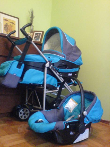 Vand carucior 3 piese model Chicco Trio Enjoy Evolution - Pret | Preturi Vand carucior 3 piese model Chicco Trio Enjoy Evolution