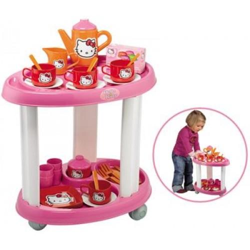 Carucior cu Set Ceai Hello Kitty - Pret | Preturi Carucior cu Set Ceai Hello Kitty