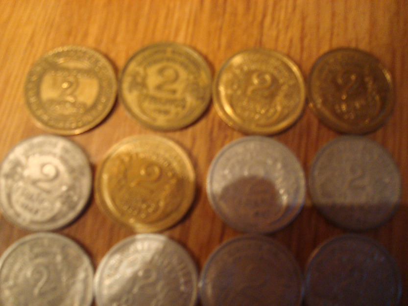lot monede franceze 2 francs - Pret | Preturi lot monede franceze 2 francs