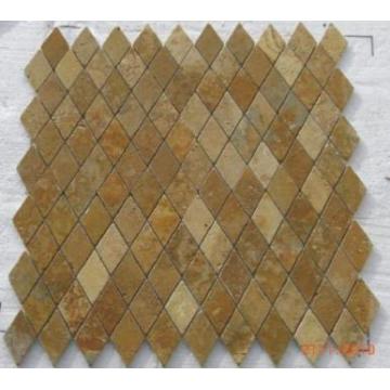 Mozaic travertin galben Tumbled Diamond 1x4.8x4.8 cm - Pret | Preturi Mozaic travertin galben Tumbled Diamond 1x4.8x4.8 cm