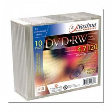 DVD+RW 4.7GB, Slimcase, 4x, Nashua - Pret | Preturi DVD+RW 4.7GB, Slimcase, 4x, Nashua