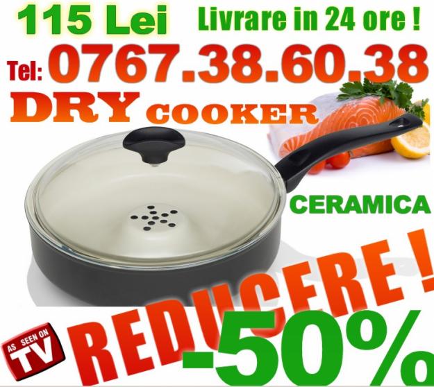 Tigaia Magica DRY COOKER - 115 Lei Originala - Pret | Preturi Tigaia Magica DRY COOKER - 115 Lei Originala