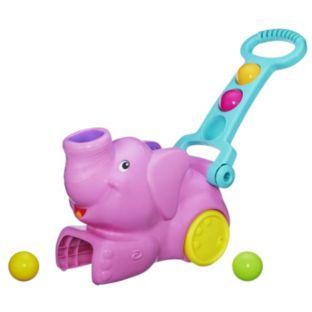 Elefant premergator si aruncator de bile Playskool - Pret | Preturi Elefant premergator si aruncator de bile Playskool