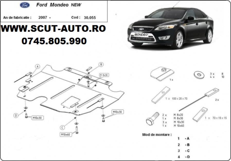Scut motor metalic Ford Mondeo - Pret | Preturi Scut motor metalic Ford Mondeo