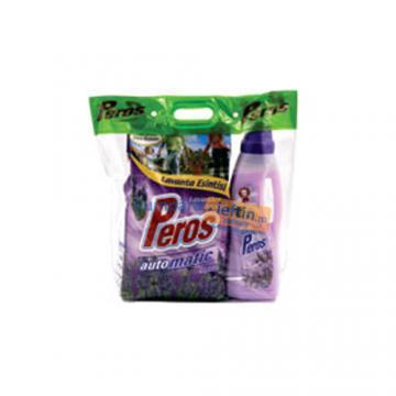 Detergent automat punga Peros 2.5kg+ Balsam pentru rufe Peros 1L - Pret | Preturi Detergent automat punga Peros 2.5kg+ Balsam pentru rufe Peros 1L