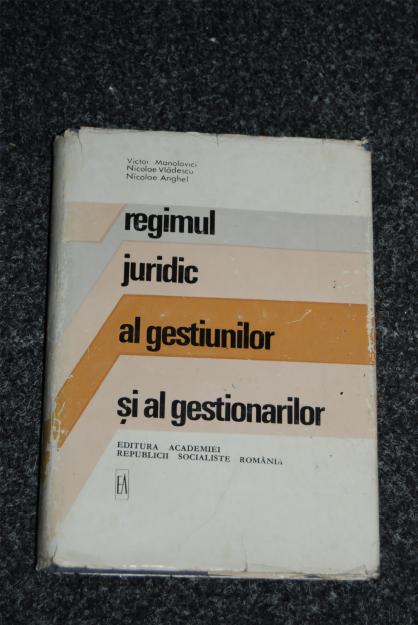 Regimul juridic al gestiunilor si gestionarilor - Pret | Preturi Regimul juridic al gestiunilor si gestionarilor