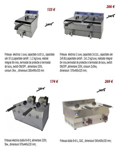 Friteuze inox de banc electric/gaz - Pret | Preturi Friteuze inox de banc electric/gaz