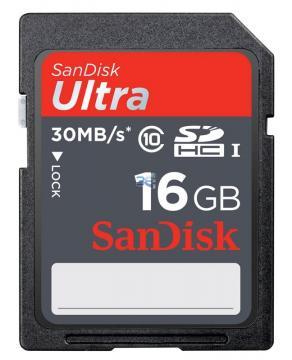 SanDisk 16GB Ultra SDHC 30MB/s, UHS-I, WaterProof, ShockProof - Pret | Preturi SanDisk 16GB Ultra SDHC 30MB/s, UHS-I, WaterProof, ShockProof