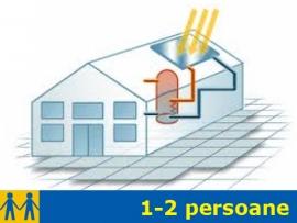 Sistem panou solar cu integrare la centrala termica 1-2 persoane - Pret | Preturi Sistem panou solar cu integrare la centrala termica 1-2 persoane