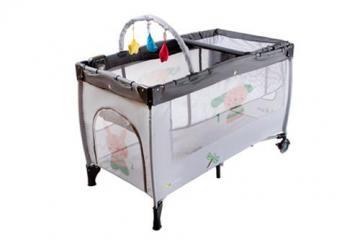 Patut pliabil Jolly Grey cu vibratii - Pret | Preturi Patut pliabil Jolly Grey cu vibratii