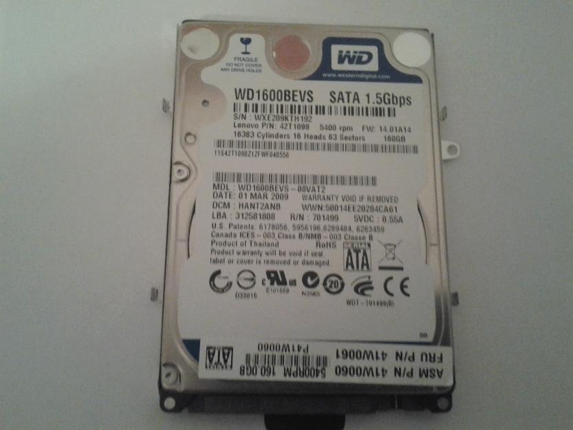 Hard Disk HDD laptop 160GB sata Western Digital WD - Pret | Preturi Hard Disk HDD laptop 160GB sata Western Digital WD