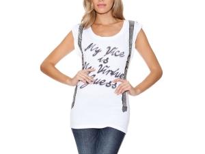 Top GUESS femei - w03m0015ri0_twht - Pret | Preturi Top GUESS femei - w03m0015ri0_twht