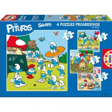 Educa - Puzzle Progresiv The Smurfs - Pret | Preturi Educa - Puzzle Progresiv The Smurfs