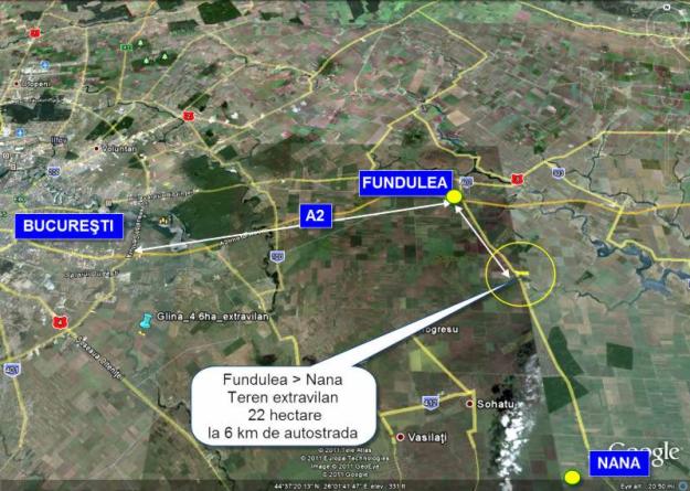 Fundulea, teren extravilan 22 hectare - Pret | Preturi Fundulea, teren extravilan 22 hectare